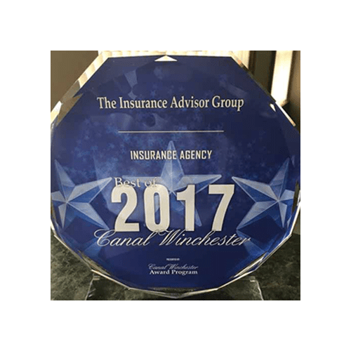 Award - 2017 Best Insurance Agency Canal